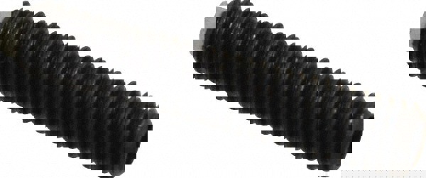 Set Screw: M5 x 0.80 x 25 mm, Soft Tip Point, Steel, Grade 5.8